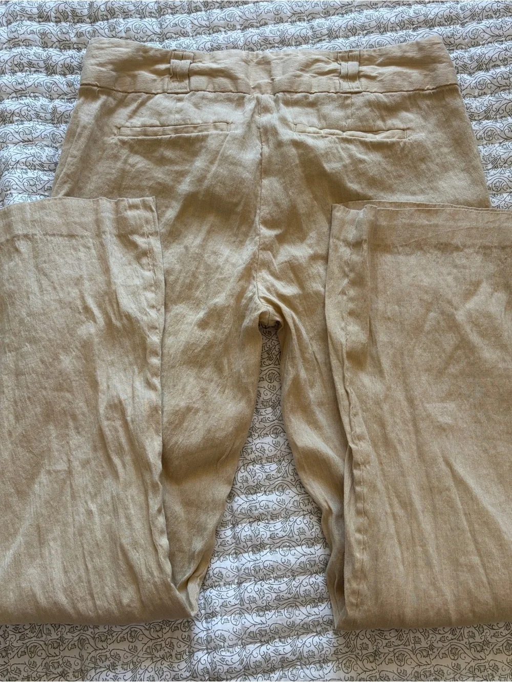Banana Republic Linen Blend Tan Pants
